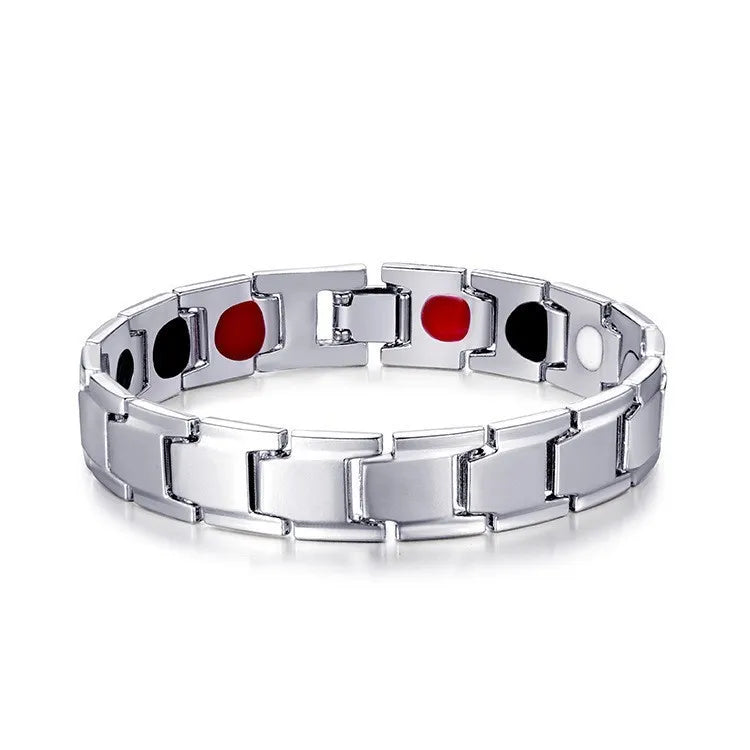 Men's Casual Magnetic Black Bracelet — Zinc Alloy