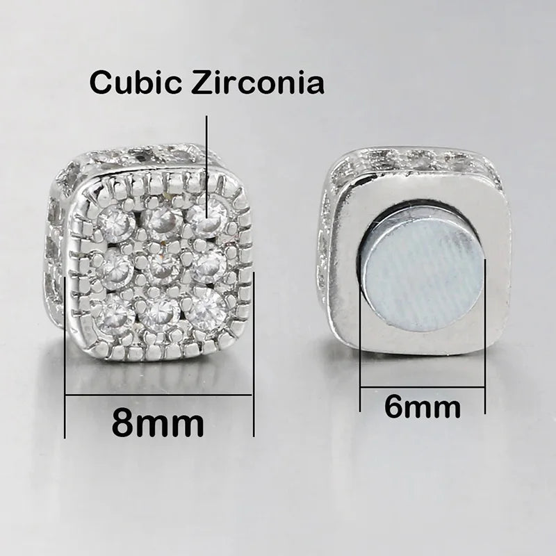 Stainless Steel Magnetic Earrings Non-Piercing