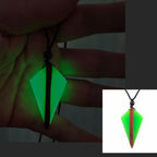 Wood Resin Night Light Pendant Necklace