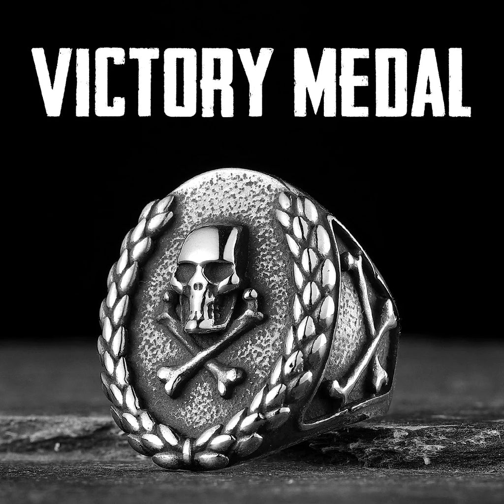 Victory Skull Ring — Stainless Steel