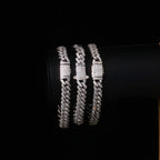 Iced Out Cuban Chain Necklace Stainless Steel 8MM