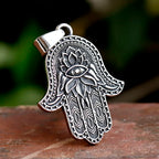 New Design Stainless Steel religion Virgin flower Hexagram Pendant Biker Gothic fashion Jewelry Wholesale High Quality Gift