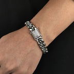 Iced Out Cuban Bracelet Stainless Steel Miami