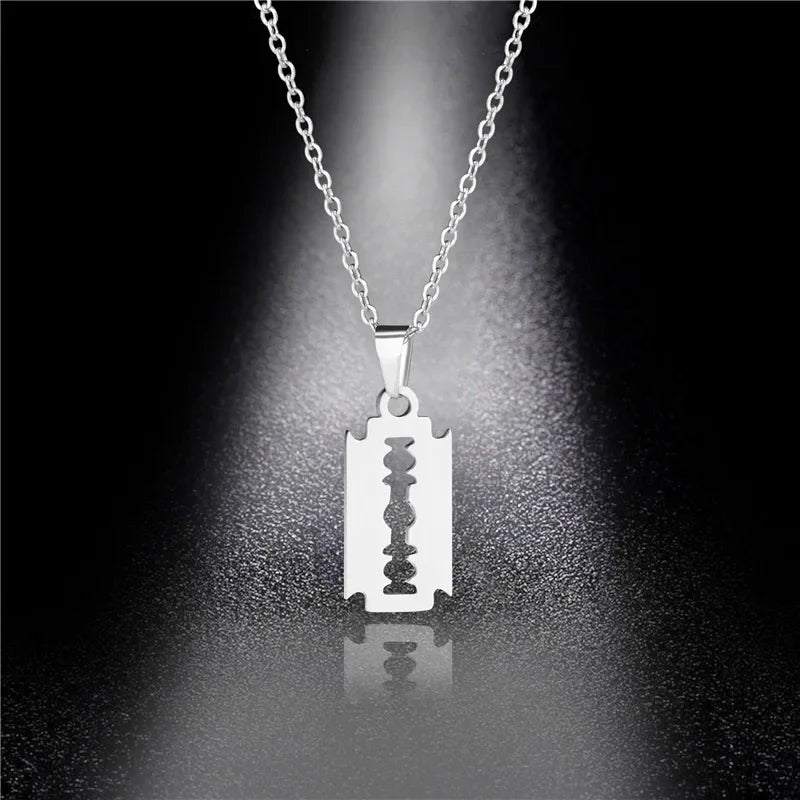 Star of David Heart Pendant Necklace — Stainless Steel