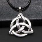 Triquetra Knot Statement Pendant Necklace