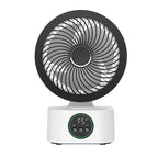 Portable Wall-Hanging Fan With Remote Control Smart Voice Rechargeable USB Household Electric Folding Fan Nightlight