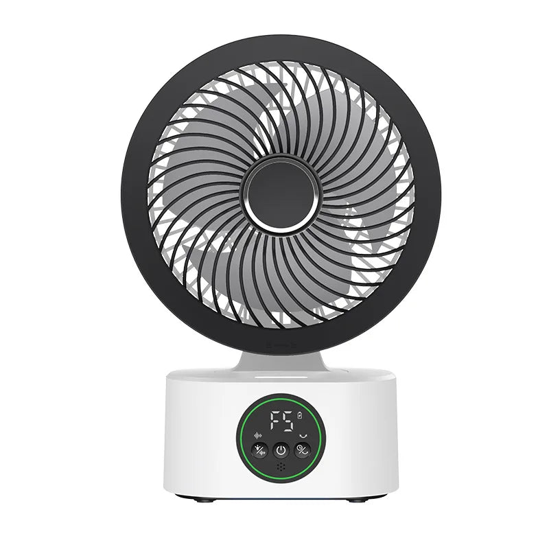 Portable Wall-Hanging Fan With Remote Control Smart Voice Rechargeable USB Household Electric Folding Fan Nightlight