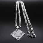 Heart Geometric Silver Pendant Love Pills Party