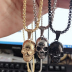 Retro Skull Pendant Necklace — Gothic