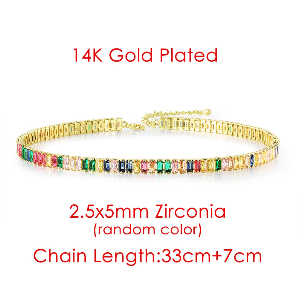 Iced Out Tennis Choker — Stainless Steel