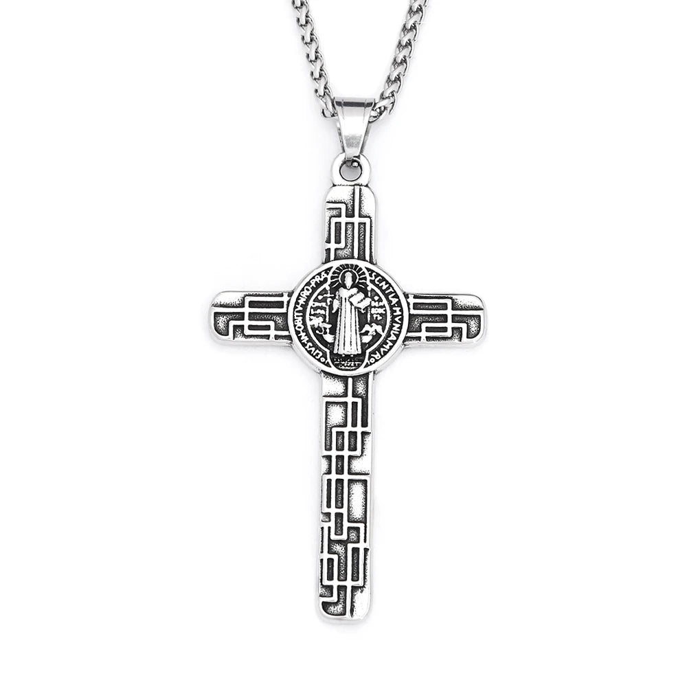 Cross Steel Pendant Vintage 316L Punk Religious
