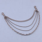 European American Punk Style Fashion Metal Waist Chain Personalized Trendy Multi-layer Chain for Jeans