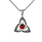 Celtic Trinity Knot Pendant Necklace — Zinc Alloy