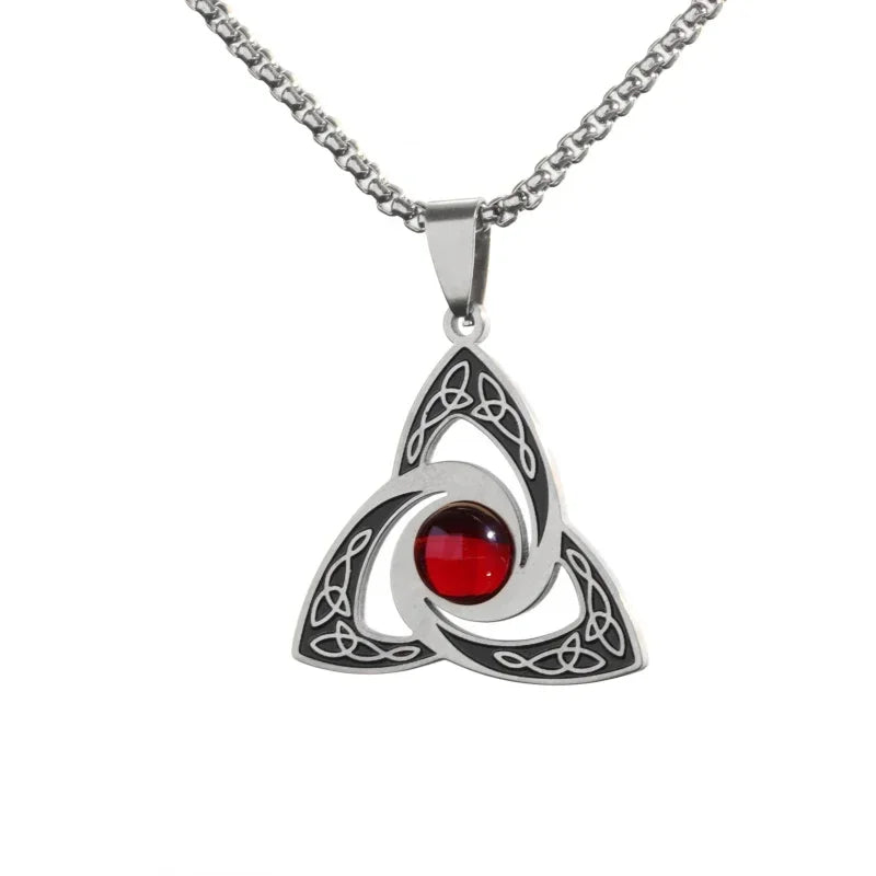 Celtic Trinity Knot Pendant Necklace — Zinc Alloy
