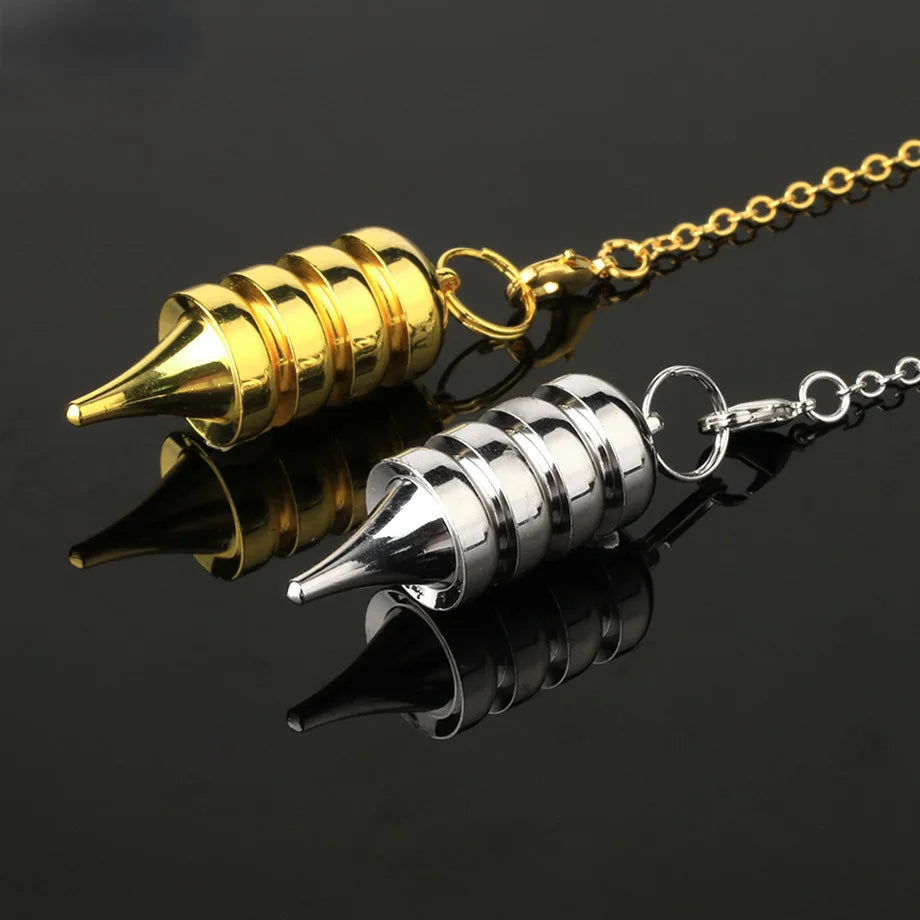 Vintage Healing Metal Pendulum for Dowsing Divination Gold Color Isis Copper Pendant Real Spiritual Reiki Pendulums