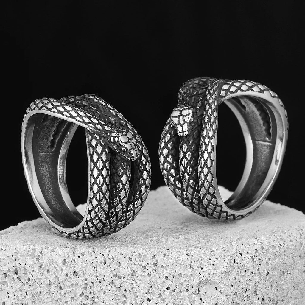 Gothic Snake Animal Ring — Stainless Steel