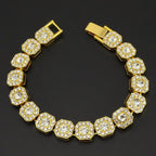Tennis Steel Bracelet 13MM Wide Full Zircon