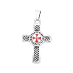 Classic Fashion Iron Cross Shield Pendant Necklace For Men Women Stainless Steel Templar Knight Cross Necklaces Amulet Jewelry