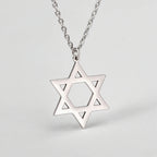 Star of David Pendant Necklace — Gold-Tone Metal