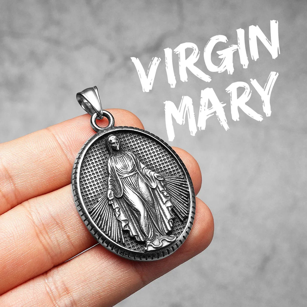 Jesus Avatar Pendant Necklace Stainless Steel