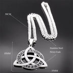 Viking Triquetra Celtic Knot Pendant — SS