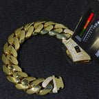 Two-Tone Cuban Chain Necklace VVS Moissanite