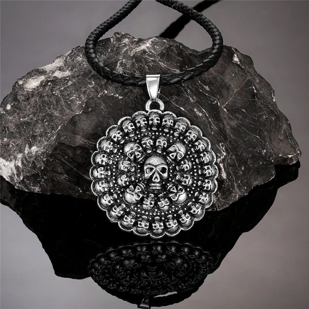 Steampunk Skull Pendant Necklace — Stainless Steel