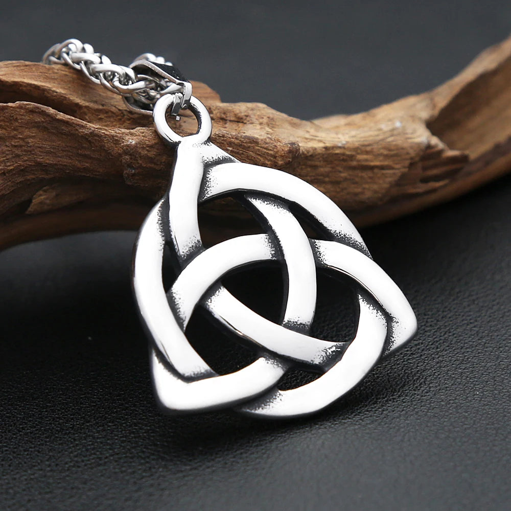 Triquetra Trinity Knot Pendant — Stainless