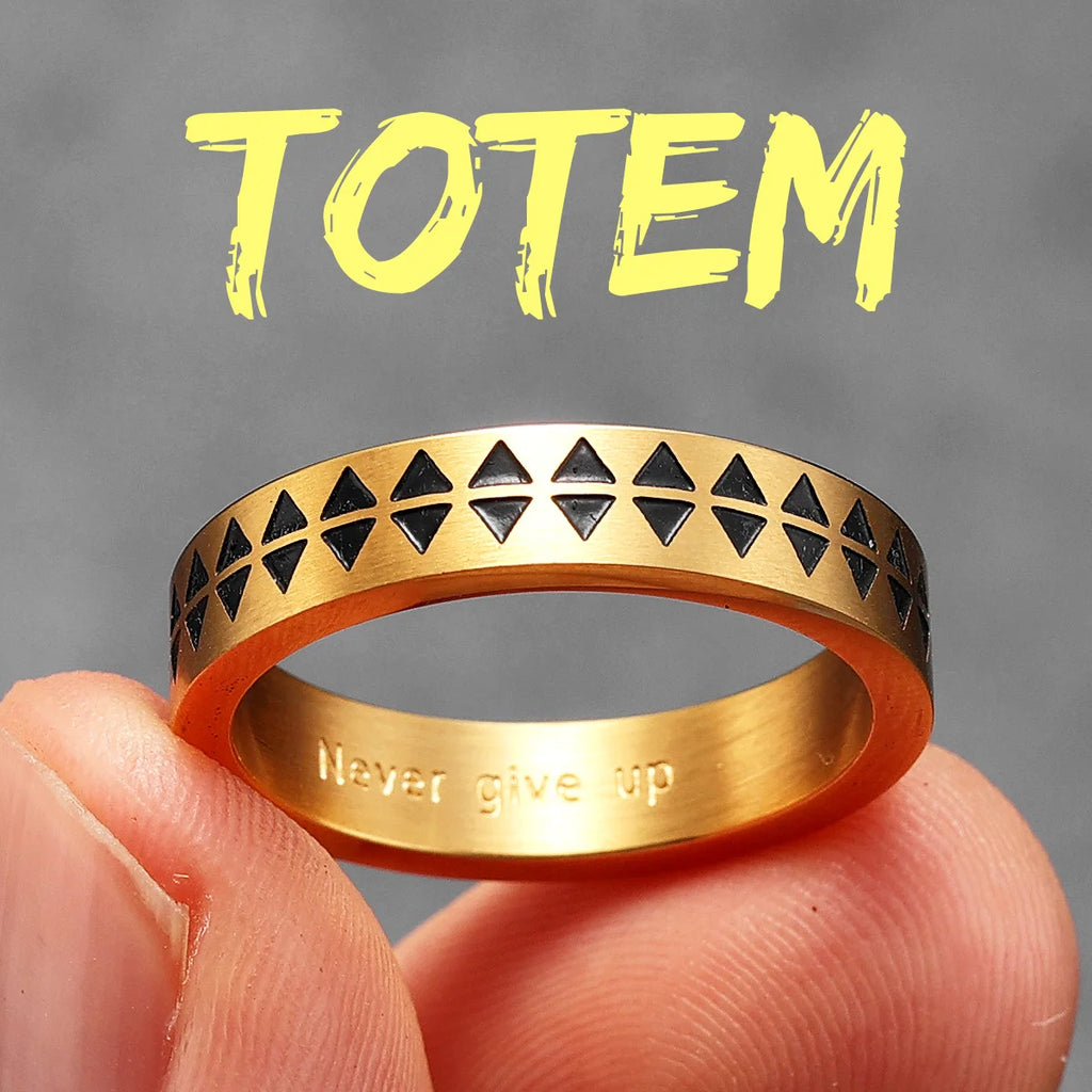 Geometry Texture Ring — Stainless Steel