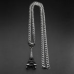 Steel Pendant 316L Paris Eiffel Tower Street