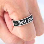 Iron Cross Germany Ring — 925 Silver