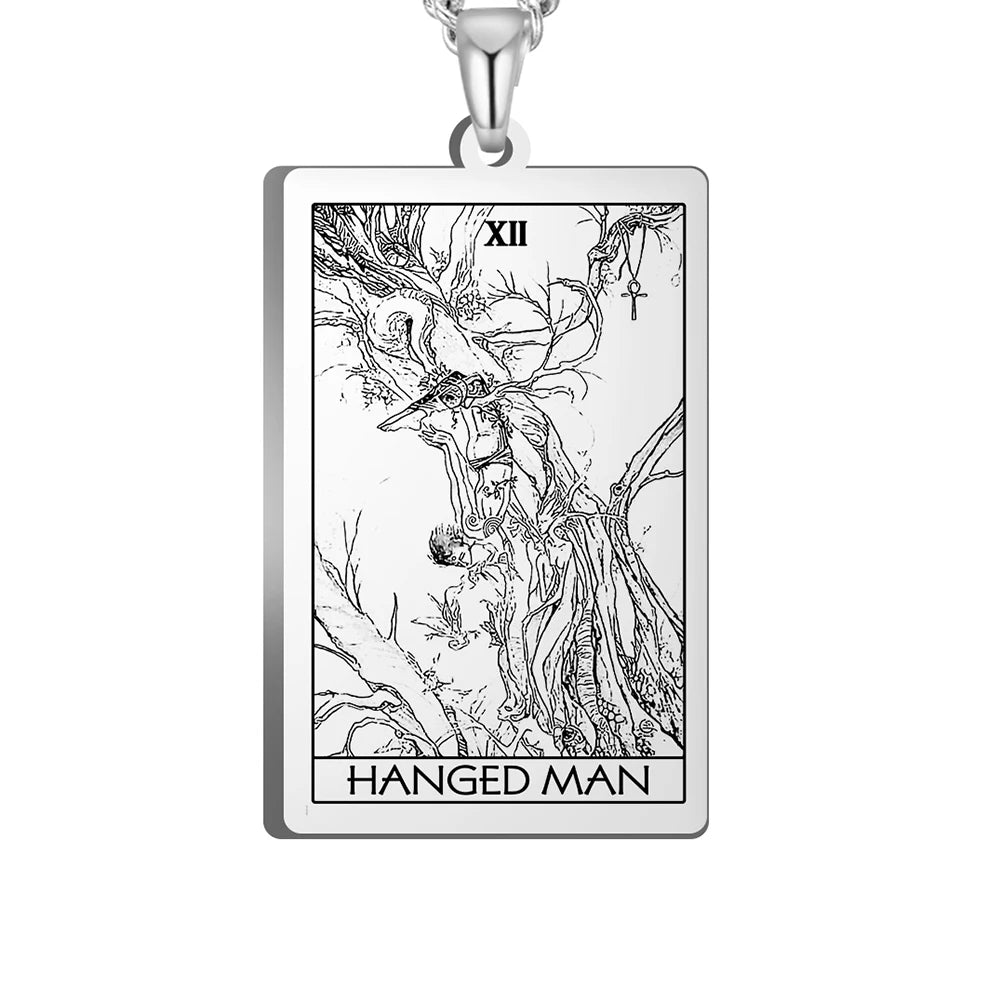 Tarot Major Arcana Amulet Necklace — Stainless Steel