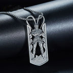 Monkey King Sun Wukong Relief Pendant Necklace for Men — Choker