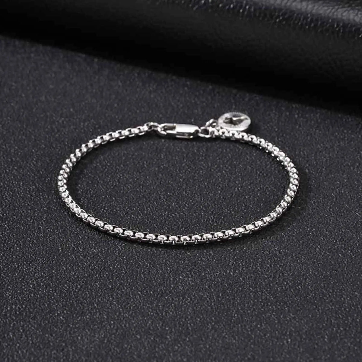 Gothic Cross Medal Layered Chain Bracelet — Stainless Steel