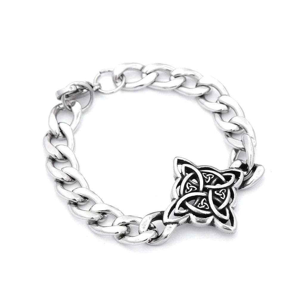 Celtic Knot Chain Bracelet — Stainless Steel