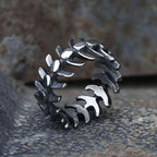 Cool Punk Stainless Steel Fishbone Ring For Man Vintage Style Classic Rvs Wedding Band Casual Sport Sieraden Boyfriend Gift