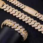 Iced Out Cuban Bracelet Stainless Steel 18/22MM