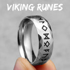 Vintage Nordic Viking Runes Celtic Knot Series Stainless Steel Womens Mens Rings Punk Biker Jewelry Creativity Gift
