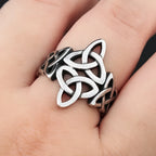 Norse Celtic Knot Ring — Silver