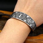 Saint Benedict Steel Bracelet Vintage Exorcism