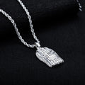 Iced Out Masked Head Pendant — 925 Silver