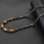 Wood Beads Pendant Necklace — 20"