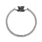 Hip-hop Functional Buckle Thick Chain Metal Lock Necklace Bracelet Personality Street Men and Women Accessories Gift