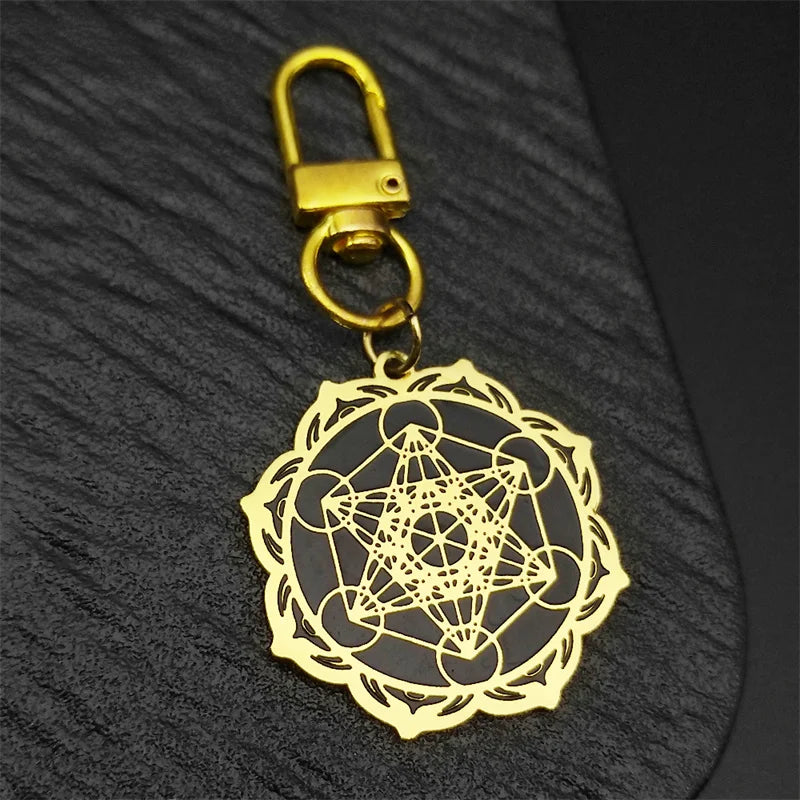 Angel Seal Keyring — Stainless Steel