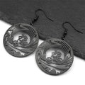 Steel Earrings Bicycle Sports Bikers Hollow Drop