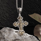 Vintage Catholic Cross Pendant Necklace — Amulet