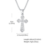 Iced Out Zircon Cross Pendant — Stainless