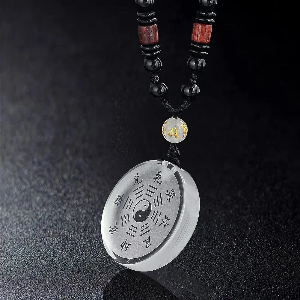 Yin Yang Taiji Bagua Pendant Necklace — Chinese Lucky Amulet