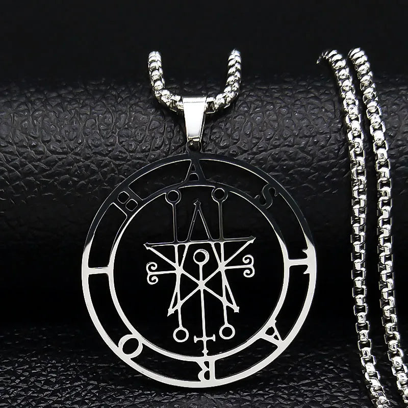 Astaroth Sigil Pendant Necklace — Stainless Steel