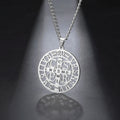 Sipuris St. Benedict's Cross Hollow Pendant Necklace For Women Men Michael Medal Charm Amulet Religious Jewelry